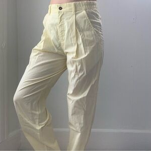 vintage 70s 80s yellow levi’s light cotton slacks